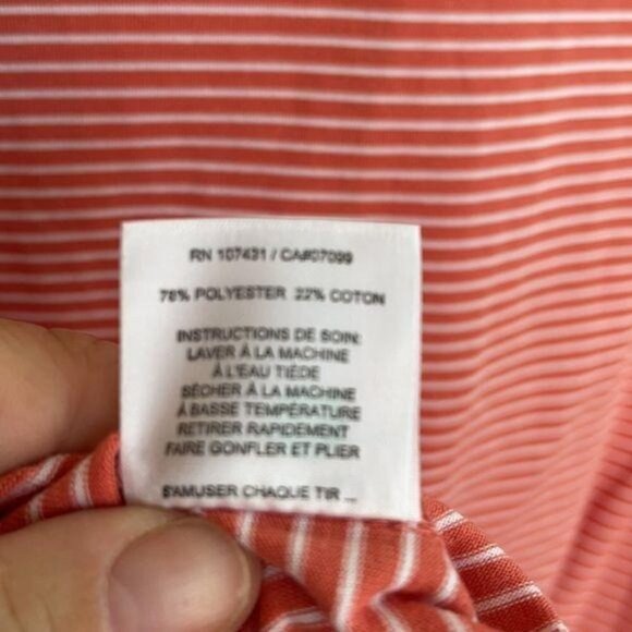 Linksoul Polo Shirt Mens Size Small S Tempus Fugit Dark Striped Golf Cotton - Picture 5 of 11